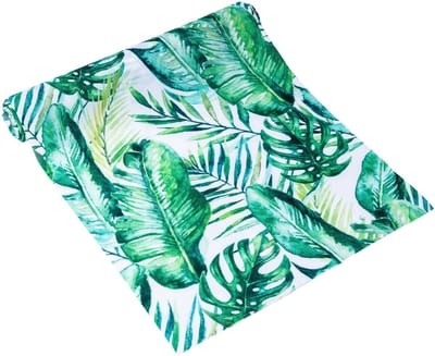 ARTYFETES - Tafelloper tropische bladeren luxe 28 cm x 5 m voor bruiloft