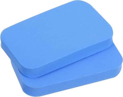 Tafeltennis Rubber Spons - Ping Pong Reiniger - Racket Onderhoud - Dubbele Zijde - 2 Stuks - Blauw