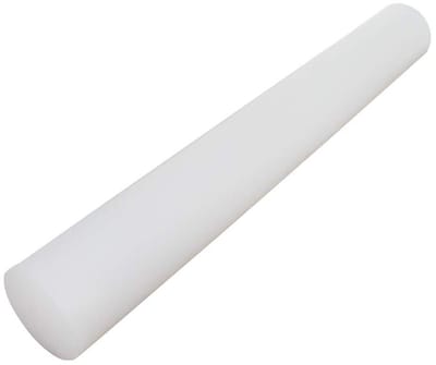 Plastic Ronde Staaf - PE Staaf Polyethyleen - Onderdelen Fabriceren - Lichtgewicht Bewerkbaar - 40mm x 0.3m - Wit