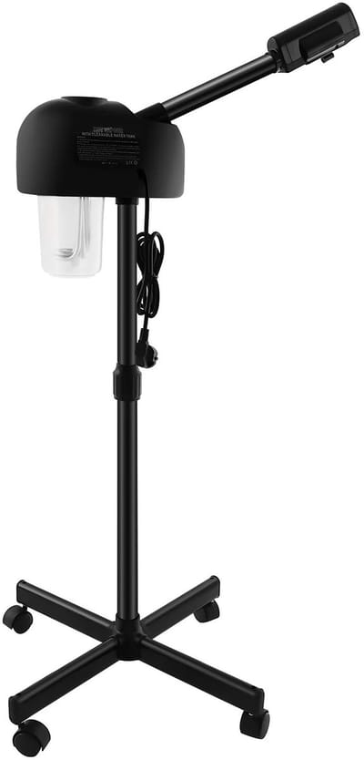 Jurrys Gezichtsstoomcabine - Stoomreiniger - Gezichtsreiniger - Make-up Reiniger - Verstelbaar - Draaibaar - Zwart - Hoogte68cm