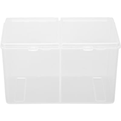2 Vakken Watjes Wattenschijfjes Container Nagellak Glitter Poeder Organizer Opbergdoos