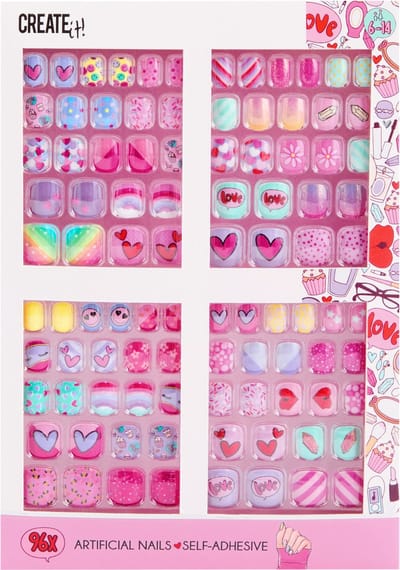 Create It! - Kunstnagels Zelfklevend Maxi Set - 96 Stuks