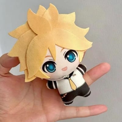 Anime Kagamine Rin Len Pluche Pop Hanger Schattig Kagamine Rin Pluche Speelgoed Sleutelhanger Kagamine Len Knuffelpop Verjaardag Vakantie Cadeau 12cm