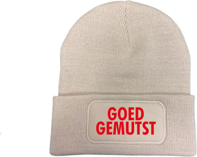 Goed gemutst wintermuts almond | rood - soBAD. | Wintersport | Schaatsen | Après ski outfit Warme Muts voor Volwassenen | Heren en Dames Beanie | Schaatsen | Wintermuts