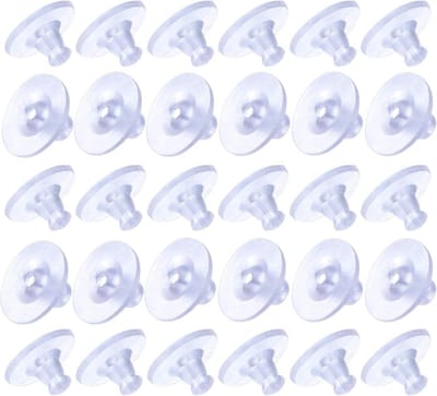 200x Zachte Siliconen Oorbelstopper Achterkantjes - Comfortabele & Veilige Sluitingen