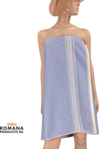 Romana Products Sula Hamamdoek - Baddoek - Strandlaken - Saunalaken 75cm x 150cm - Licht Blauw