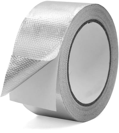 Dailygoods - Aluminium tape, aluminiumfolie, hitteschild, tape, zelfklevend aluminium plakband, waterdicht en hittebestendig tape voor verzegelen, repareren en isoleren