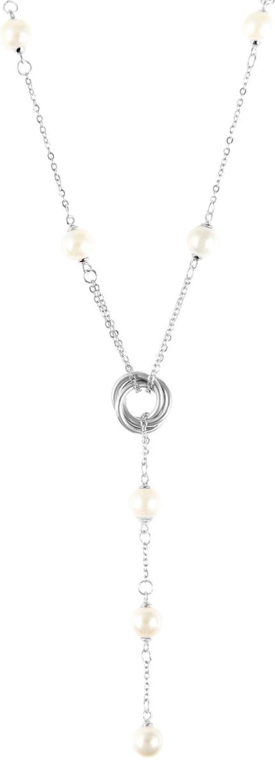 AKZENT Akzent dames-sieradenset van Edelstahl met ketting, oorbellen en parels