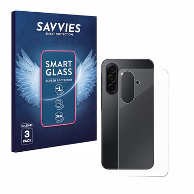 3 Stuks Savvies Screenprotector - geschikt voor Samsung Galaxy A17 5G (Achterkant) - beschermfolie glas transparant