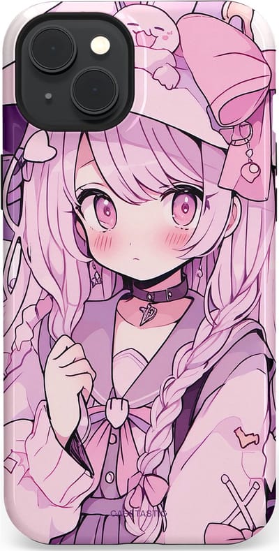 Casetastic Hoesje Geschikt voor Apple iPhone 15 Plus Magsafe - Stijlvolle Beschermende Duo-layer Case - Manga Magie