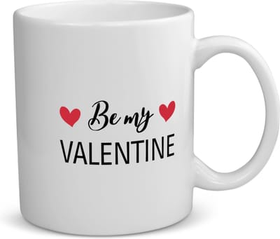 Akyol - be my valentine koffiemok - theemok - Valentijnsdag - iemand die liefde wilt geven aan een ander - valentijnsdag - cadeau voor vriend/vriendin - verjaardagscadeau - kado - geschenk - gift - verrassing - valentijnscadeautje - 350 ML inhoud