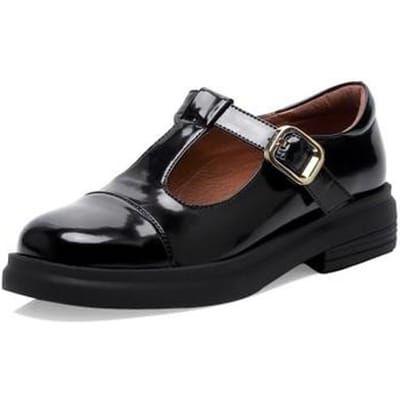 Mode / Herfst Damesschoenen Ronde Neus Dikke Hak Schoenen Dames Casual Splitleer Hakken Dames Gemengde Kleuren Pumps Zwarte Schoenen 37