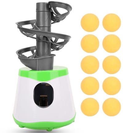 Dailygoods - Automatische Tafeltennis Robot - Training en Verbetering - Inclusief 10 Ballen - Perfect voor Sport - Ideaal voor Tafeltennis - Geschikt...