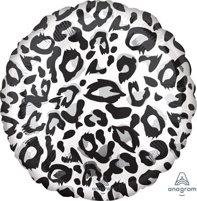Folieballon Snow Leopard print 43 cm