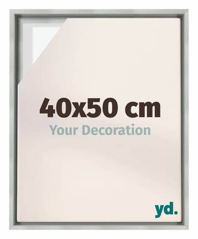 Your Decoration - Baklijst 40x50 cm - Zilver Mat - Baklijst voor Canvas - MDF - Lyon