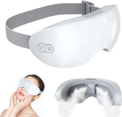 Stoomoogmasker - Stoomoogmasker met warmte- en koudetherapie - Verstelbaar oogmassage masker - Verbeterde stoomtechnologie voor ontspanning en huidverzorging - Inclusief warme en koude stoomfuncties