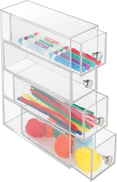 Famanu - Make up organizer met 4 lades transparante ladetoren
