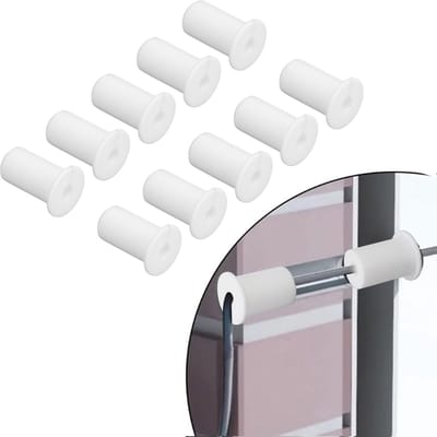 Dailygoods - 10 Stuks Kabelgeleidingsset voor Muurgatkabel en Kabeldoorvoer