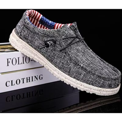 Heren Vrijetijdssneakers Lente Zomer Ademend Lichtgewicht Outdoor Canvas Schoenen Grote Maat Herenschoenen Wandelloafers 39 zwart