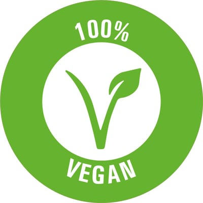 Vegan sticker op rol 20 mm - 1150 per rol
