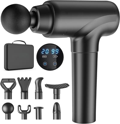 SCH® Massage Gun Professioneel - Massage Gun - Zwart - 21cm x 13cm x 8cm