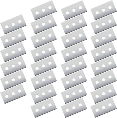 30 vervangende mesjes voor schrapers, keramische plaat schraper en grasmaaier, 43 x 22 x 0.2 mm, scherp en duurzaam.
