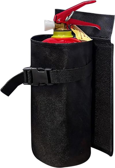 Brandblusser Beugel - Veiligheidsuitrusting Houder - Voertuig Organisatie - Gereedschapsvrije Installatie - 29 cm Lengte - Zwart