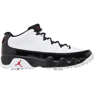 Jordan 9 Retro Low Golf Blanc Noir Rouge Vrai 43 black