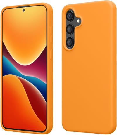 kwmobile telefoonhoesje geschikt voor Samsung Galaxy S25 FE - Hoesje met siliconen coating - Smartphone case in fruitig oranje