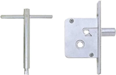 Veiligheidsslot - Deurslot - Toegang beveiligen - Duurzaam materiaal - 25 cm - Nikkel