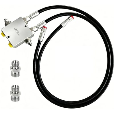 Mini Graafmachine Klep Kussen Kit 120cm Slang Hydraulische Draaimechanisme Bufferklep voor Kleine Graafmachines met 1 4 Inch Slang