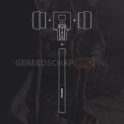 Halder Schonhamerkop SIMPLEX kop-Ø 50 mm - 3208050