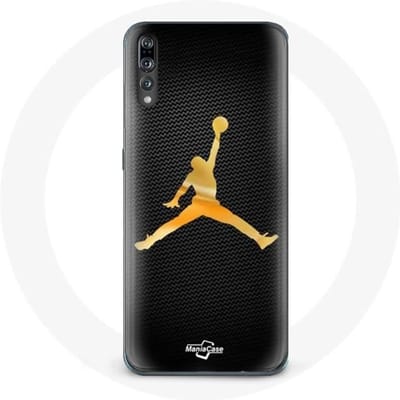 Coque - Huawei - P20 Air - Jaune - Logo Michael Jordan - Souple jaune
