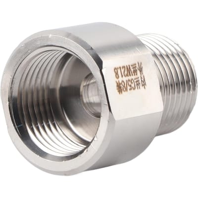 Adaptateur Connecteur Convertisseur de Cylindre pour Régulateur CO2 d'Aquarium Femelle G5/8 vers Mâle W21.8 gray