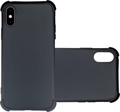 Zwarte Anti Shock Hoesje Geschikt Voor iPhone XS Max - ShockProof Siliconen Hoesje