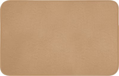 Badmat 80x50 cm - Antislip - Bruin - Effen print - Badmatten voor badkamer - Badkamermat - Douchemat - Badkamer mat