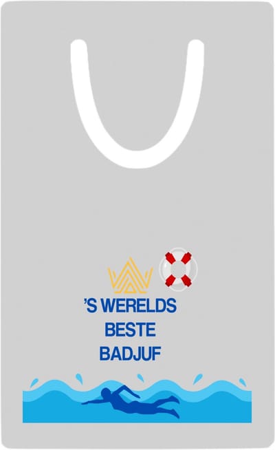 Hacebo® - Badjuf cadeau - metalen boekenlegger- Badjuf - Badjuffen en badmeesters - - Cadeau badjuf - zwemmen - zwemdiploma - cadeau - kado - gift - geschenk - moederdag - lifeguard Bladwijzer boekenleggers - 7.6 cm x 5cm