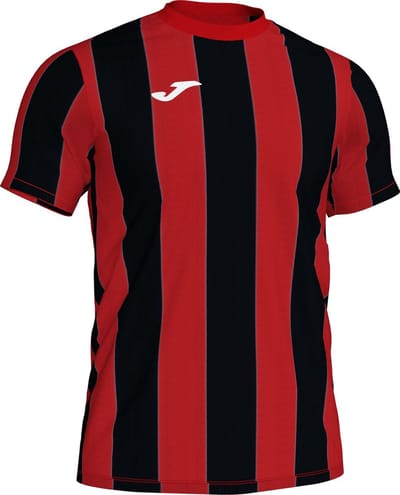 Joma Inter Shirt Korte Mouw Heren - Zwart / Rood | Maat: S