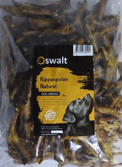 Oswalt Kippenpoten - Naturel - Hondensnack - 2KG