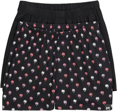 Men Plus - Heren - boxershorts FLEXLASTIC® set van 2 effen/patroon tot 8XL - Zwart - Maat 3XL