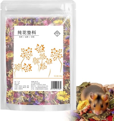 Hamster Strooisel - Kleine Dieren - Geurcontrole - Natuurlijke Bloemen - 100 gram - Natuurlijk