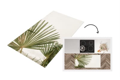 Keukenloper - Loper keuken - Zomer - Blad - Groen - 120x60 cm - Keukenloper vinyl