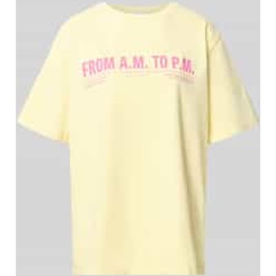 T-shirt met ronde hals model 'AM to PM'