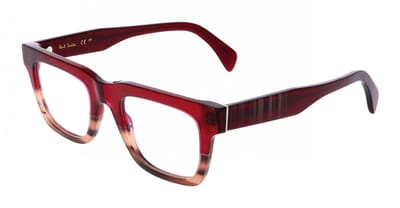 Paul Smith PS25607 METCALF Burgundy/striped bordeaux 50/21/150 MAN Brilmonturen