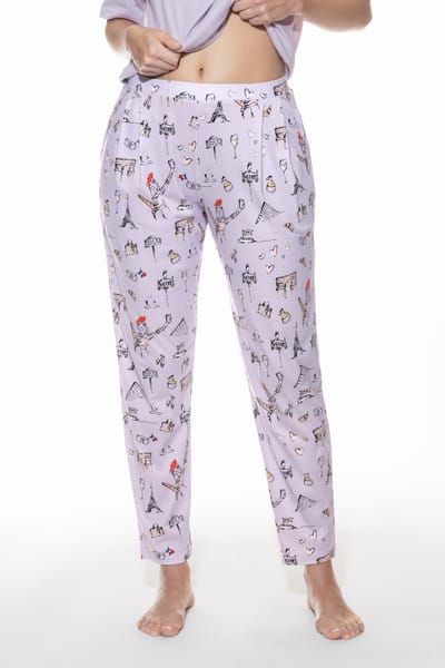 Broek op enkelhoogte Serie France Sensation Violet Cake