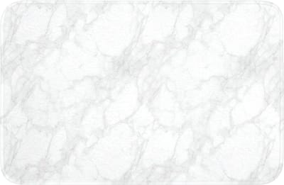 WC mat 60x40 cm - Antislip - Minimalistisch - Wit - Grijze aders - Toiletmat - Vloermat - Douchemat - Toilet tapijt - Toiletmatten