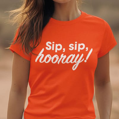 Oranje Koningsdag T-Shirt Wijn Brigade 3XL