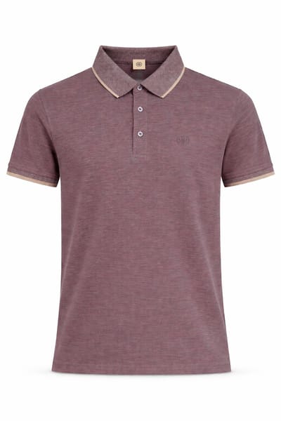 Mario Russo Polo shirt Alessio - Polo Shirt Heren - Poloshirts heren - Katoen - Bordeaux