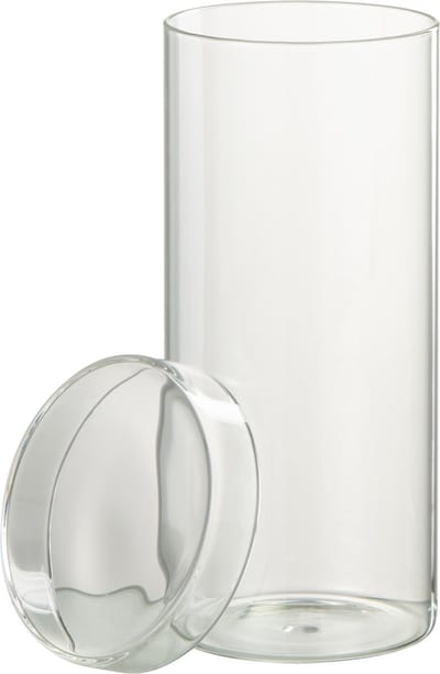 J-Line voorraadpot Lisa - glas - transparant - large