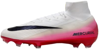 Nike Zoom Mercurial Superfly 10 Elite FG Pack Fear Nothing Baskets Unisexe Blanc Rouge Université Obsidienne Foncé HJ7321-600 44